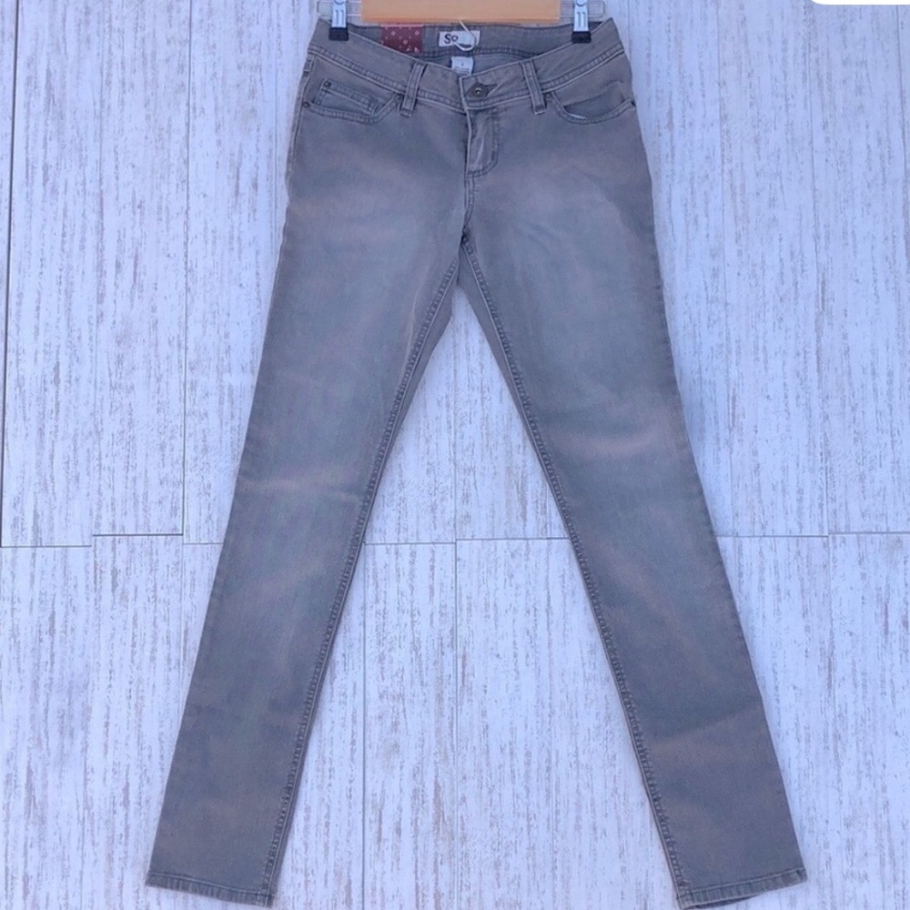 SO grey low rise jeans